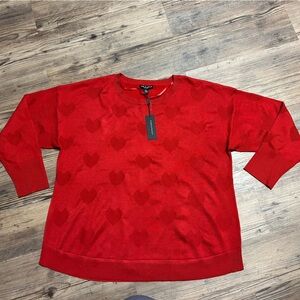 Cable & Gauge Vibrant Red Knit Top